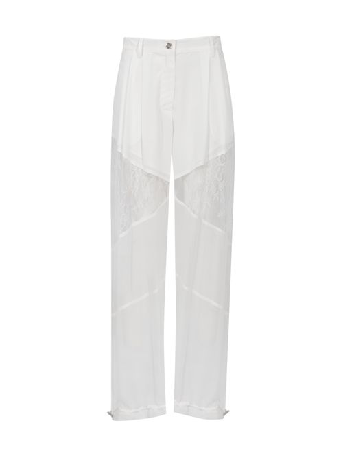 Pantalone Nacy in crepe de Chine e pizzo PINKO | 106275 A336Z05